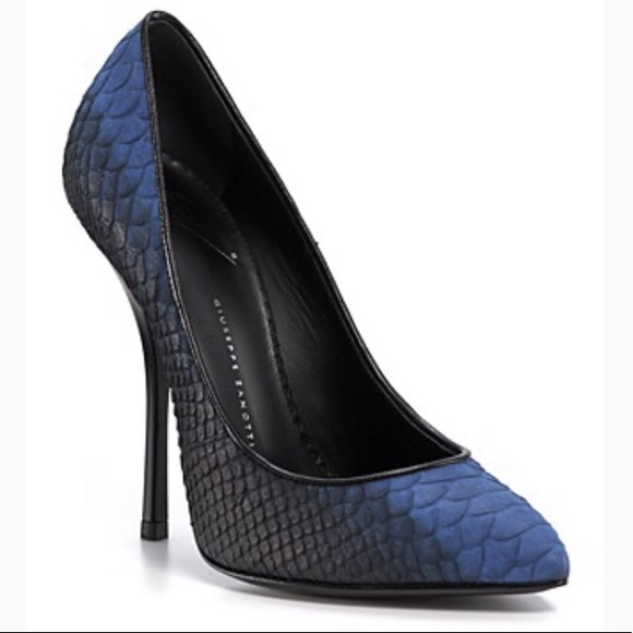 Giuseppe Zanotti Shoes - Giuseppe Zanotti Ombre Python Pumps - Nero Blue